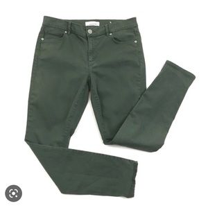 Loft modern skinny jeans- olive green